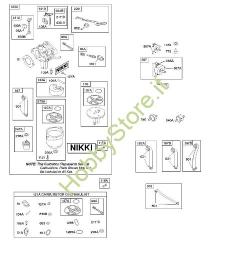 E - Carburatore Nikki, set revisione carburatore B&S - 31 €¦ 31A607-0125-B1 brand Stihl